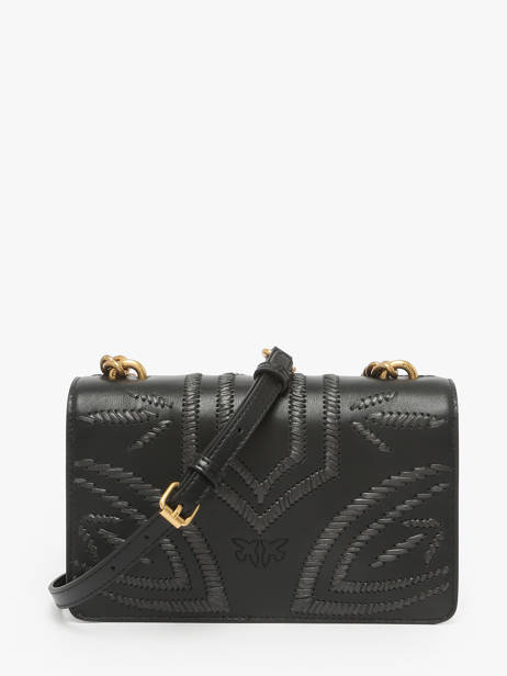 Cross Body Tas Love Bag Icon Leder Pinko Zwart love bag icon A2C3 ander zicht 3
