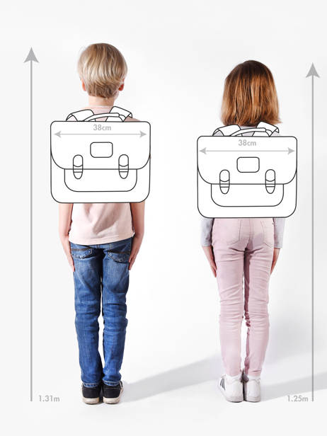 Cartable 2 Compartiments Jeune premier Bleu daydream boys B vue secondaire 1