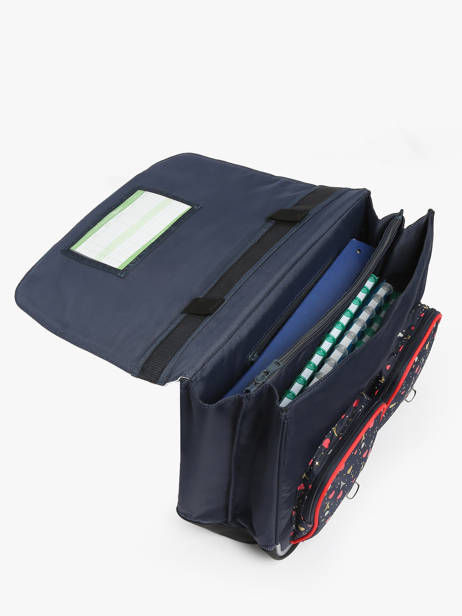 Boekentas 2 Compartimenten Tann's Blauw les fantaisies f 41321 ander zicht 3