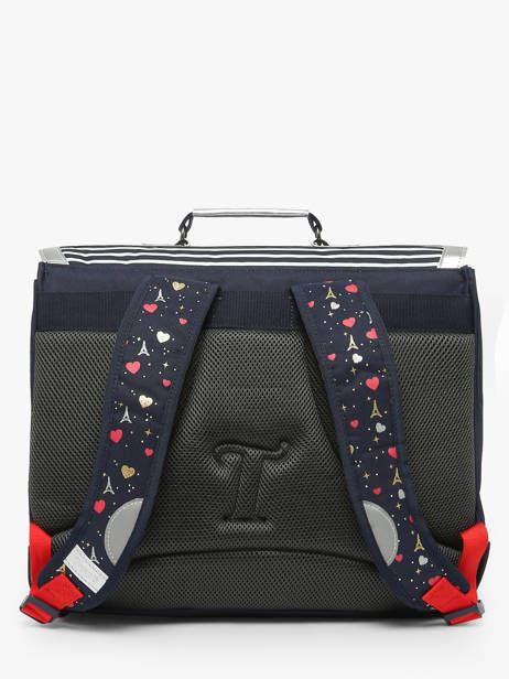 Boekentas 2 Compartimenten Tann's Blauw les fantaisies f 41321 ander zicht 4