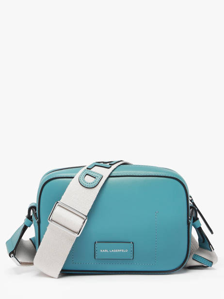 Cross Body Tas K Circle Leder Karl lagerfeld Blauw k circle A3W30310 ander zicht 3