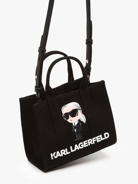 Sac Bandoulière K Ikon Coton Karl lagerfeld Noir k ikon A3W50109 vue secondaire 1
