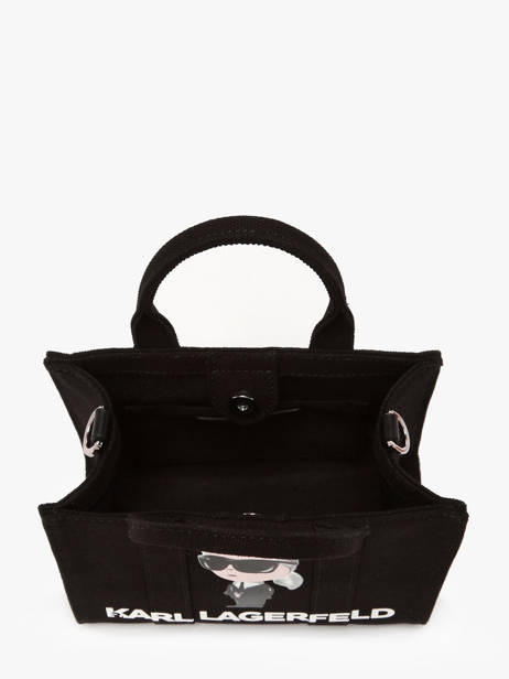 Sac Bandoulière K Ikon Coton Karl lagerfeld Noir k ikon A3W50109 vue secondaire 2