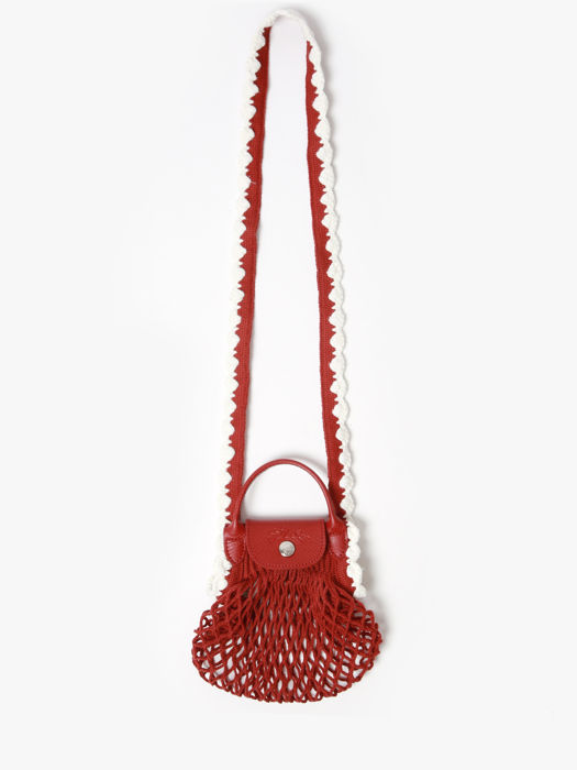 Longchamp Le pliage filet crochet Cross body tas Rood