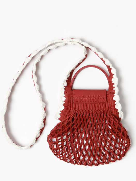 Longchamp Le pliage filet crochet Cross body tas Rood