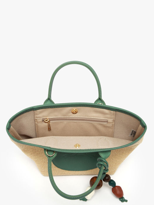 Longchamp Le panier pliage perles Sac porté travers Vert