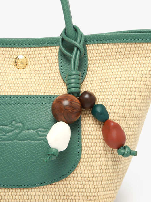 Longchamp Le panier pliage perles Sac porté travers Vert