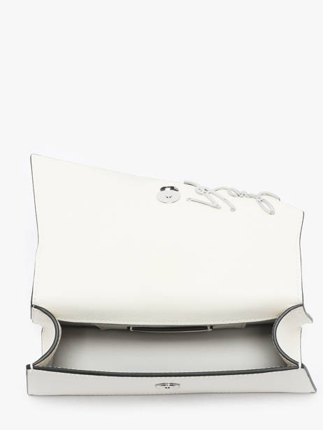 Cross Body Tas K Signature Leder Karl lagerfeld Wit k signature A1W30458 ander zicht 3