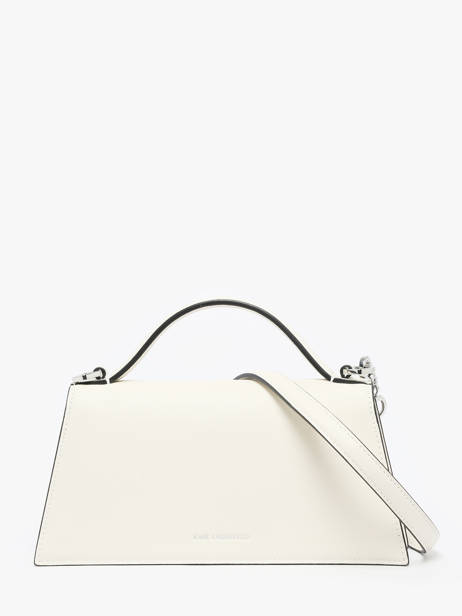 Cross Body Tas K Signature Leder Karl lagerfeld Wit k signature A1W30458 ander zicht 4