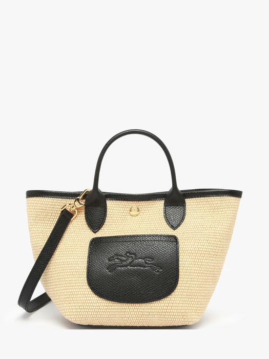 Longchamp New le panier pliage Sac porté travers Noir