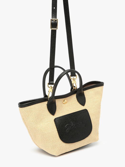 Longchamp New le panier pliage Sac porté travers Noir