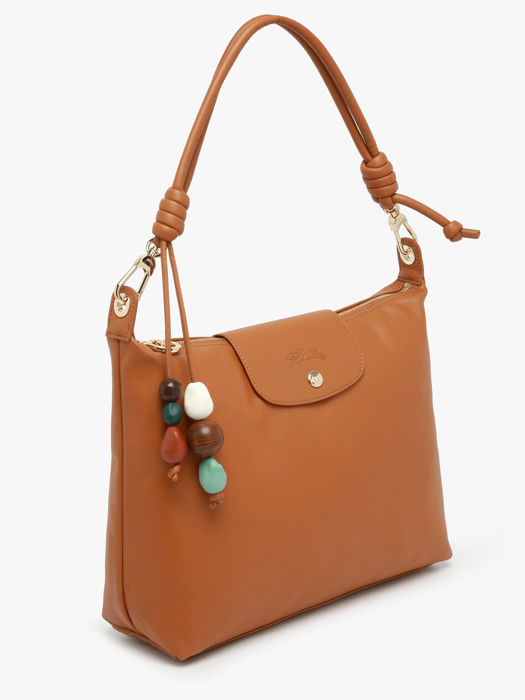 Longchamp Le pliage xtra perles Schoudertas Bruin
