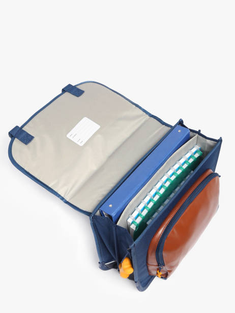 Cartable 2 Compartiments Stones and bones Bleu boys B vue secondaire 3