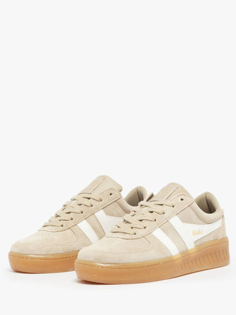 Sneakers Uit Leder Gola Beige women CLA589 ander zicht 1