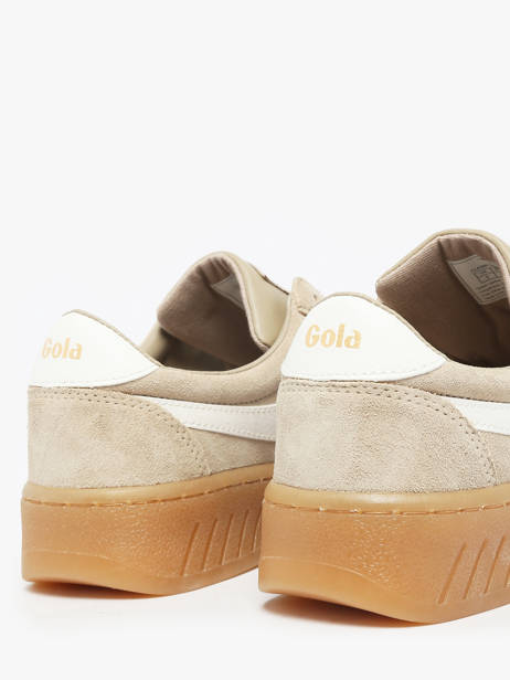 Sneakers Uit Leder Gola Beige women CLA589 ander zicht 2