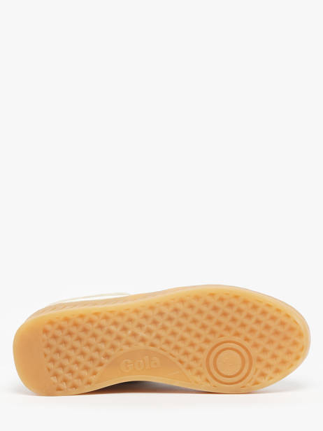 Sneakers Uit Leder Gola Beige women CLA589 ander zicht 4