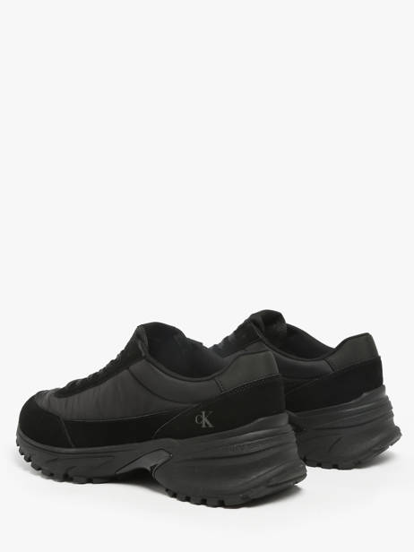 Sneakers Uit Leder Calvin klein jeans Zwart men YM01292 ander zicht 2