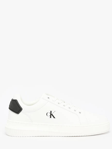 Sneakers Uit Leder Calvin klein jeans Wit men YM01296