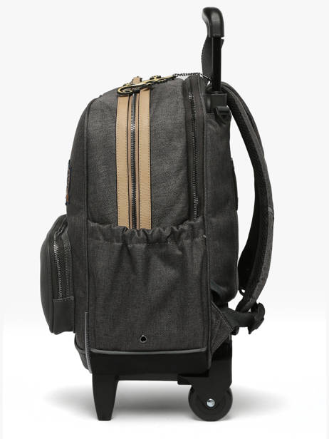 Rugzak Op Wieltjes 2 Compartimenten Cameleon Grijs vintage urban SR40 ander zicht 1