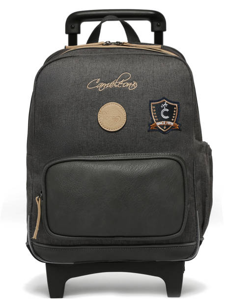 Rugzak Op Wieltjes 2 Compartimenten Cameleon Grijs vintage urban SR40 ander zicht 7