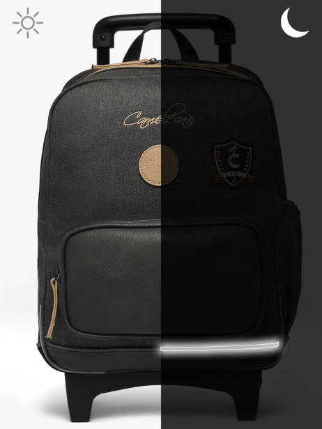 Rugzak Op Wieltjes 2 Compartimenten Cameleon Grijs vintage urban SR40 ander zicht 8