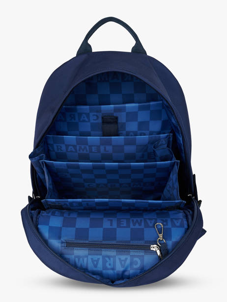 Sac à Dos 2 Compartiments Caramel et cie Bleu boheme FI vue secondaire 3