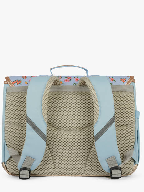 Boekentas 2 Compartimenten Caramel et cie Blauw boheme FI ander zicht 4