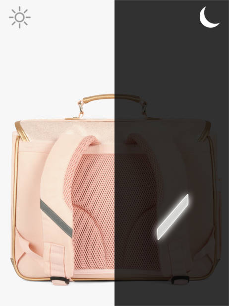 Cartable 2 Compartiments Caramel et cie Rose boheme FI vue secondaire 5