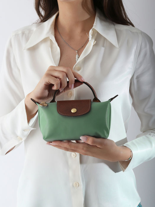Longchamp Le pliage original Pochette Vert