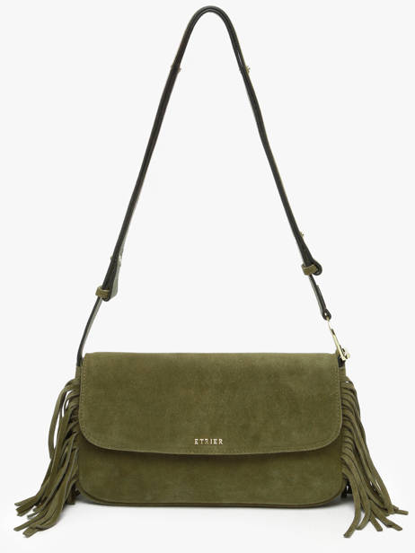 Sac Porté épaule Country Cuir Etrier Vert country ECOU145M