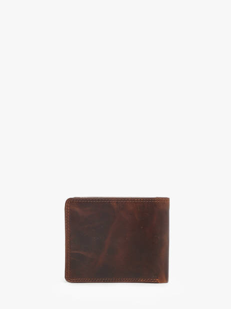 Chequehouder Met Portemonnee Leder Maverick Bruin the original MAVTO004 ander zicht 3