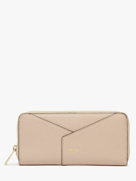 Portefeuille Cuir Lancel Beige enveloppe A13711