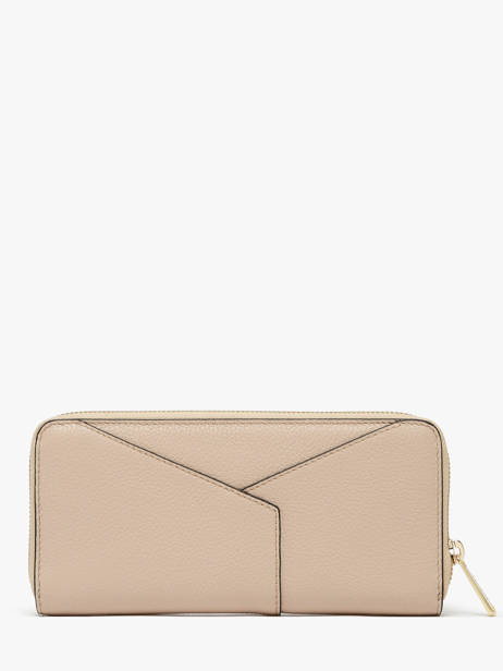 Portefeuille Cuir Lancel Beige enveloppe A13711 vue secondaire 2