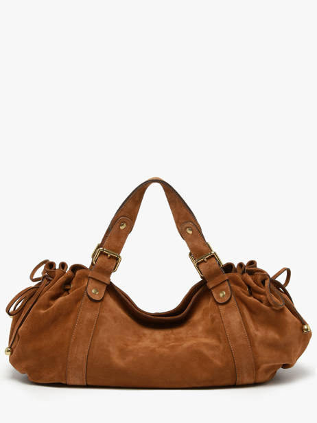 Schoudertas Folk Leder Gerard darel Bruin folk DAS01407