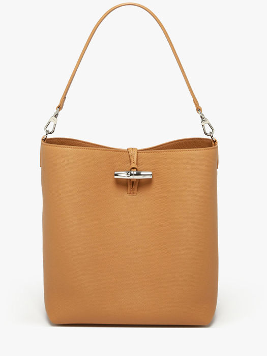 Longchamp Le roseau Schoudertas Bruin