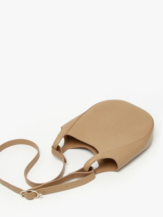 Longchamp Le foulonné Sac porté travers Beige