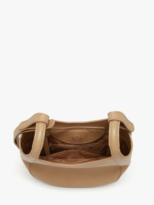 Longchamp Le foulonné Sac porté travers Beige