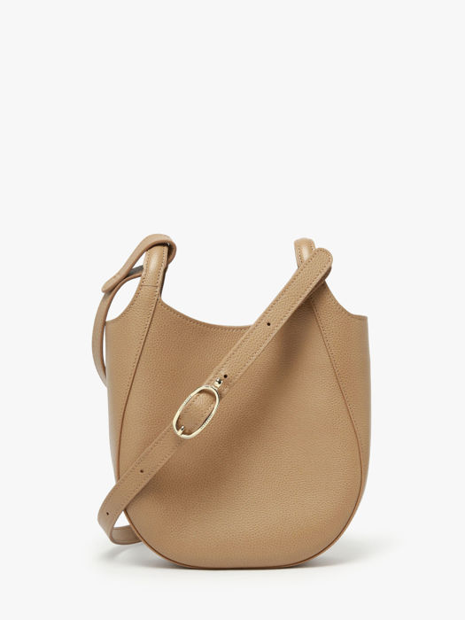 Longchamp Le foulonné Sac porté travers Beige