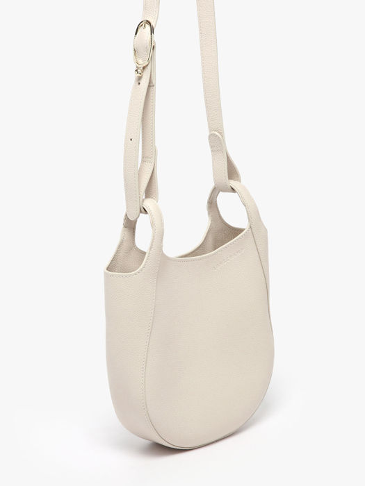Longchamp Le foulonné Sac porté travers Blanc