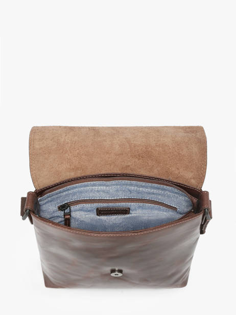 Schoudertas Maverick Bruin the original MAVTO809 ander zicht 3