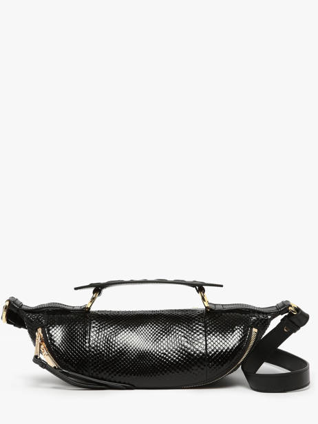 Cross Body Tas Origami Python Leder Lancel Zwart origami A13260