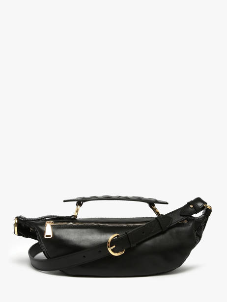 Cross Body Tas Origami Python Leder Lancel Zwart origami A13260 ander zicht 4