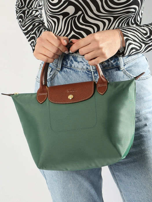 Longchamp Le pliage original Sac porté main Vert