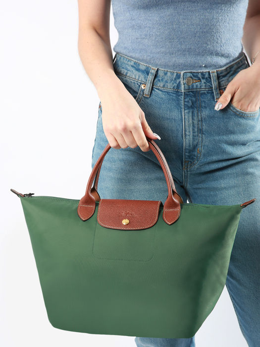 Longchamp Le pliage original Sac porté main Vert