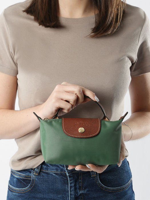 Longchamp Le pliage original Pochette Vert