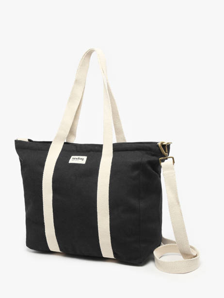 Schoudertas Cesar Katoen Hindbag Zwart best seller CESAR ander zicht 2