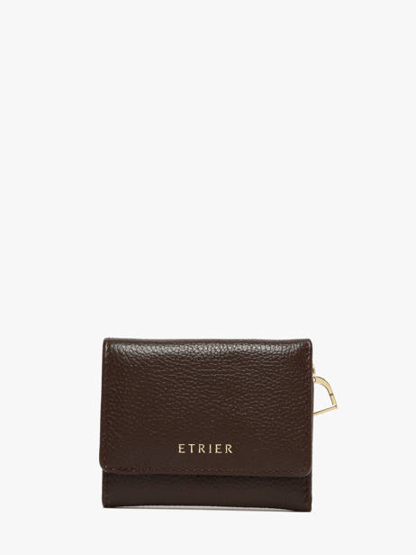 Portemonnee S Tradition Leder Etrier Bruin tradition ETRA095S