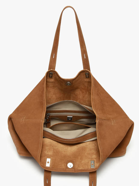Handtas Cavalier Nubuck Leder Etrier Bruin cavalier nubuck ECAN127M ander zicht 3