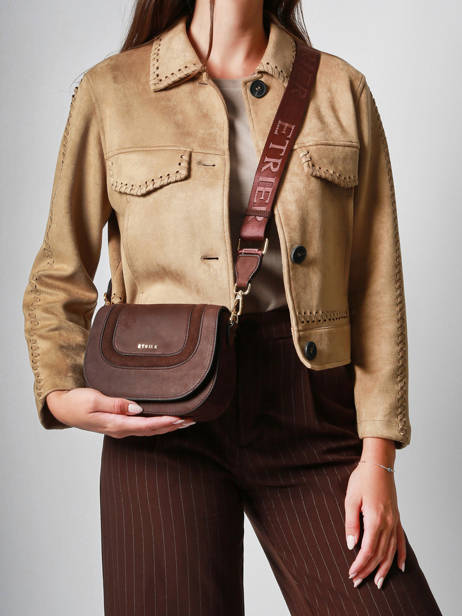 Cross Body Tas S Lasso Leder Etrier Bruin lasso ELAS152S ander zicht 1