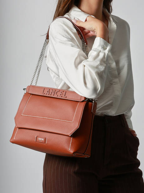 Sac Bandoulière L Ninon Soft Cuir Lancel Marron ninon A13783 vue secondaire 2
